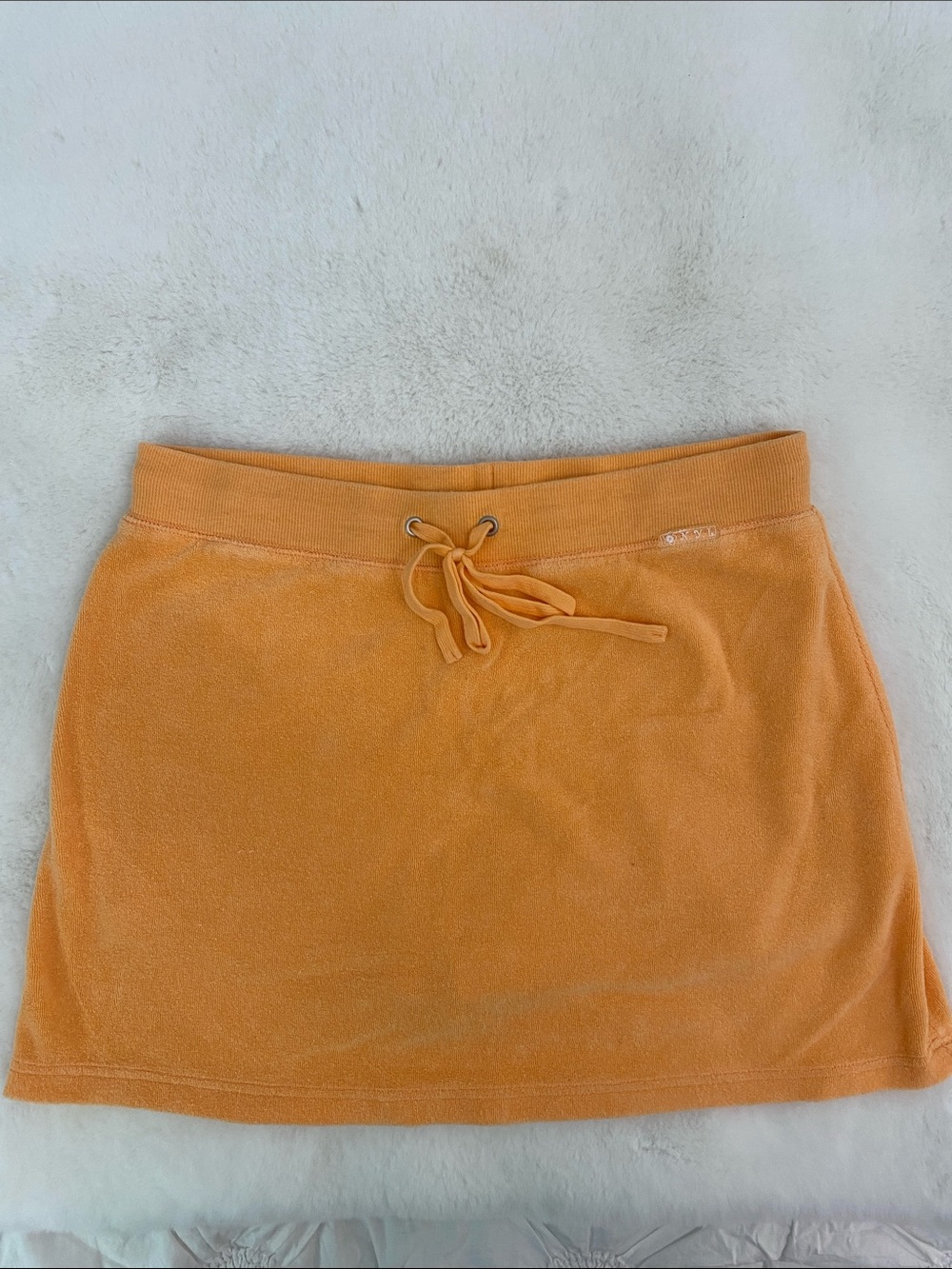 New York Laundry Orange Terry Drawstring Terry Skort. Size M